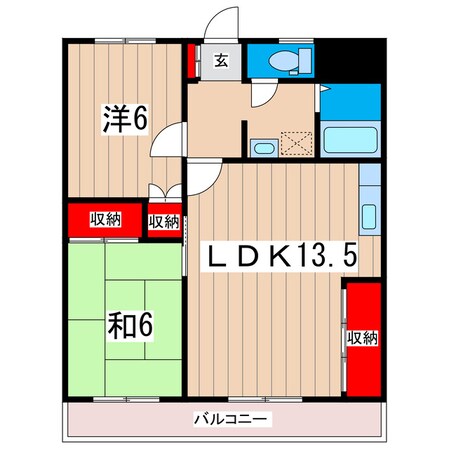 ヴェールドミールの物件間取画像